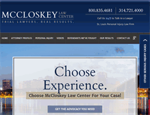 Tablet Screenshot of mccloskeylaw.com